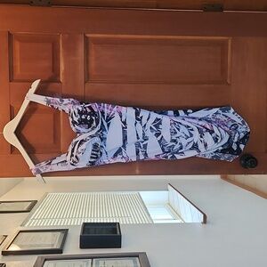 Form fitting sexy dress with scrunch on front